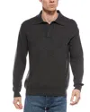 Forte Cashmere Polo Cashmere Sweater In Black