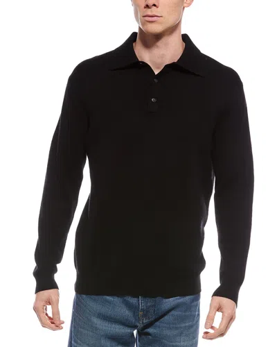 FORTE FORTE CASHMERE POLO CASHMERE SWEATER
