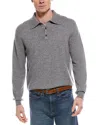 Forte Cashmere Polo Cashmere Sweater In Gray
