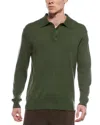 Forte Cashmere Polo Cashmere Sweater In Green