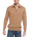 Forte Cashmere Polo Cashmere Sweater In Orange