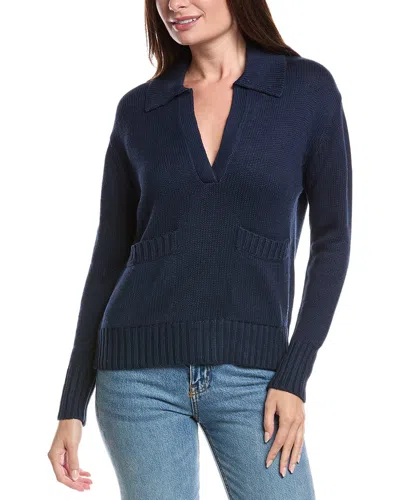 Forte Cashmere Polo Sweater In Brown