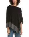 Forte Cashmere Poncho In Black