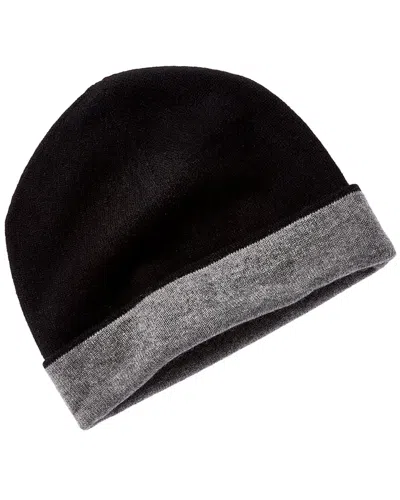 Forte Cashmere Reversible Jersey Cashmere Skull Cap In Brown
