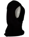 Forte Cashmere Rib Zip Wool & Cashmere-blend Hood In Black