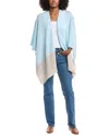 Forte Cashmere Ruana In Blue