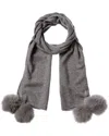 Forte Cashmere Scarf In Grey