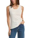 Shop Forte Cashmere Seamed Silk & Cashmere-blend Tank In White