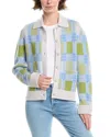 Forte Cashmere Short Plaid Wool & Cashmere-blend Shacket In Blue