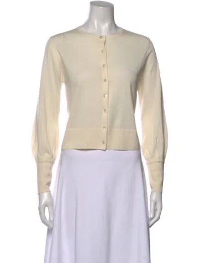 Pre-owned Forte Cashmere Silk Crew Neck Sweater In Neutral