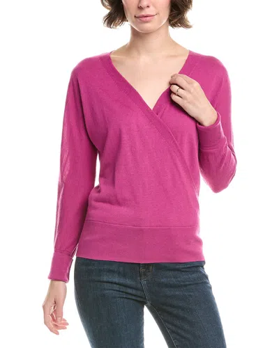 FORTE CASHMERE SURPLICE SILK & CASHMERE-BLEND SWEATER