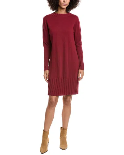 Forte Cashmere Sweaterdress In Burgundy