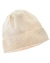Forte Cashmere Texture Cashmere Hat In Grey
