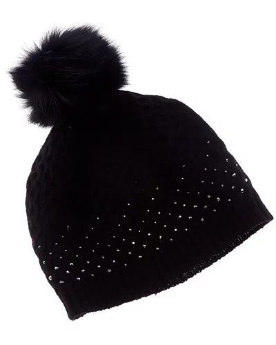 FORTE CASHMERE FORTE CASHMERE TEXTURED CRYSTAL WOOL & CASHMERE-BLEND HAT