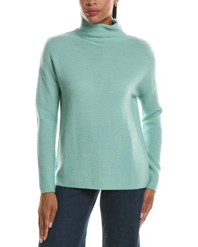 Forte Cashmere Textured Slouchy Funnel Neck 100% Cashmere Sweater In Multi