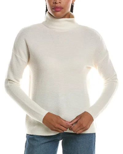 Forte Cashmere Textured Slouchy Funnel Neck 100% Cashmere Sweater In Animal Print