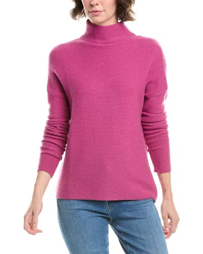 Forte Cashmere Textured Slouchy Funnel Neck Cashmere Sweater In Multi