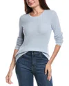 Forte Cashmere Thermal Cashmere-blend Sweater In Blue