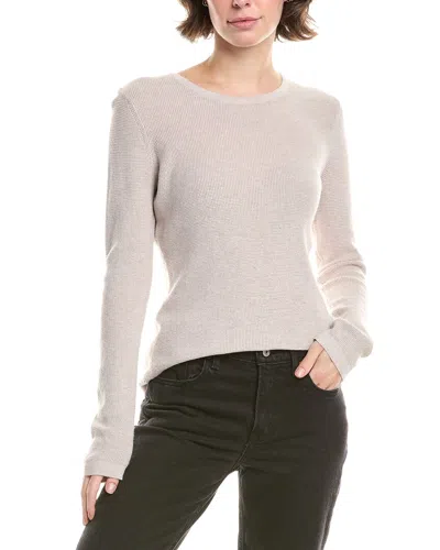 Forte Cashmere Thermal Cashmere-blend Sweater In Brown
