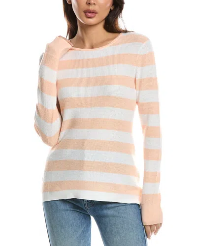 Forte Cashmere Thermal Crewneck Cashmere-blend Sweater In Multi