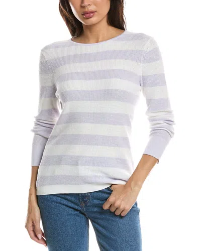Forte Cashmere Thermal Crewneck Cashmere-blend Sweater In Multi