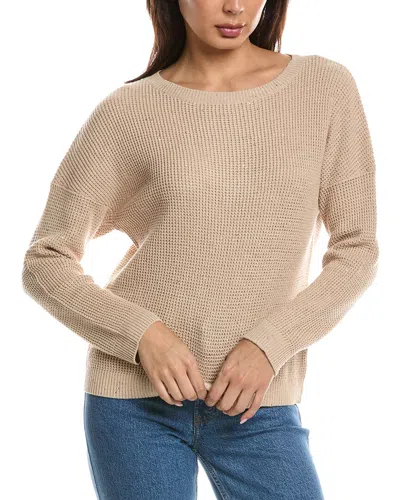 Forte Cashmere Thermal Sequin Sweater In Gold