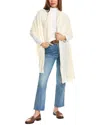 Forte Cashmere Travel Cashmere Wrap In White