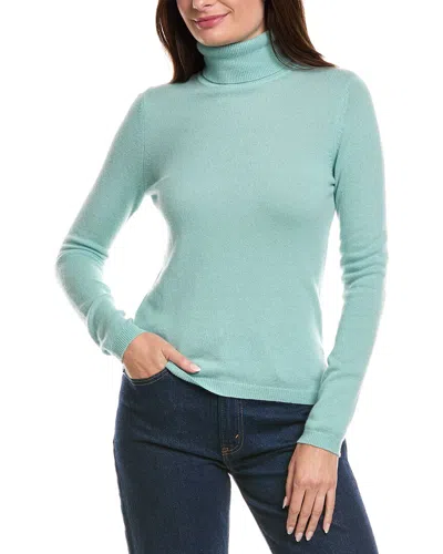 Forte Cashmere Turtleneck Cashmere Sweater In Green