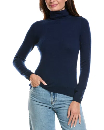 Forte Cashmere Turtleneck Cashmere Sweater In Blue