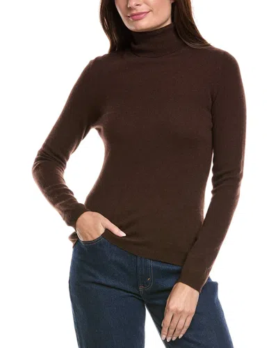 Forte Cashmere Turtleneck Cashmere Sweater In Brown