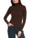 Forte Cashmere Turtleneck Cashmere Sweater In Brown