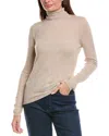 Forte Cashmere Turtleneck Cashmere Sweater In Neutral