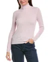 Forte Cashmere Turtleneck Cashmere Sweater In Pink