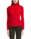 Forte Cashmere Turtleneck Cashmere Sweater In Red