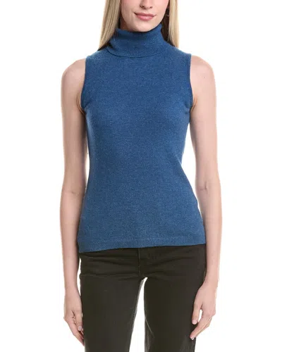 Forte Cashmere Turtleneck Cashmere Sweater Vest In Multi