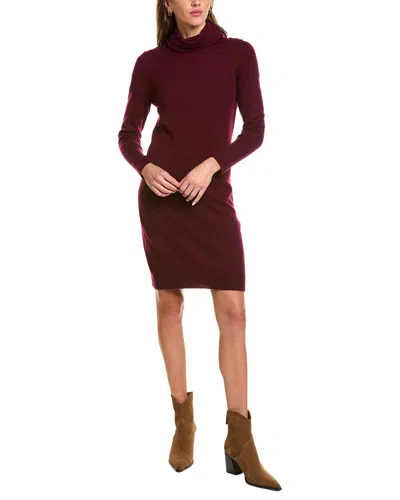 Forte Cashmere Turtleneck Wool & Cashmere-blend Sweaterdress In Brown