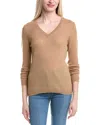 Forte Cashmere V-neck Cashmere Sweater In Black