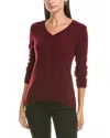 Forte Cashmere V-neck Cashmere Sweater In Multi
