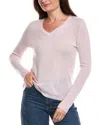 Forte Cashmere V-neck Cashmere Sweater In Pink