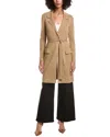 Forte Cashmere Wool & Cashmere-blend Double Knit Cardigan In Black