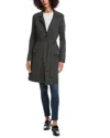 Forte Cashmere Wool & Cashmere-blend Double Knit Cardigan In Gray