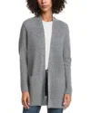 Forte Cashmere Wool & Cashmere-blend Drape Cardigan In Multi