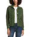 Forte Cashmere Wool & Cashmere-blend Luxe Cable Cardigan In Multi