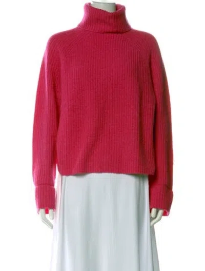 Pre-owned Forte Cashmere Wool Turtleneck Sweater In Pink