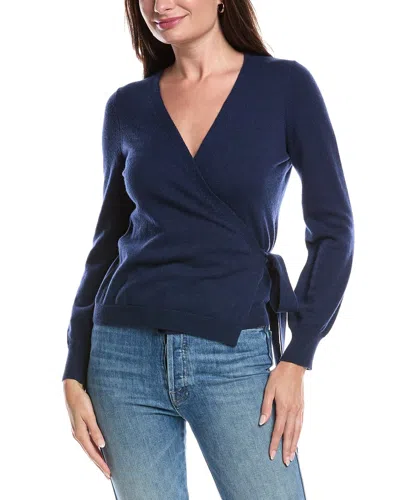 FORTE CASHMERE WRAP SURPLICE CASHMERE SWEATER