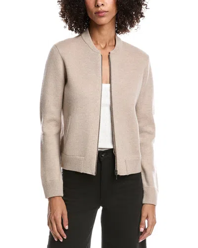 FORTE CASHMERE FORTE CASHMERE ZIP BOMBER CARDI