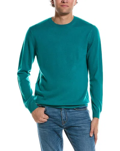 Forte Classic Crew Cashmere Sweater In Green