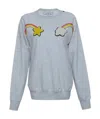 Forte Couture Round-necked Printed Sweater In Gray