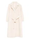 Forte Dei Marmi Couture Belted Coat In Neutral