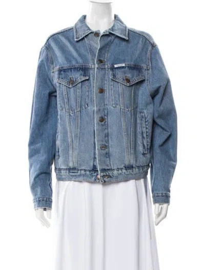 Pre-owned Forte Dei Marmi Couture Denim Jacket In Blue